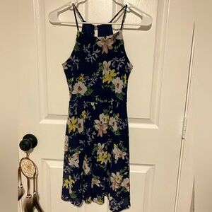 Floral Navy Sun Dress
